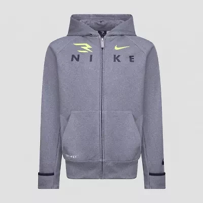 Nike 3BRAND by Russell Wilson Big Kid Boys Long Sleeve Fleece Zipper Active Hoodie