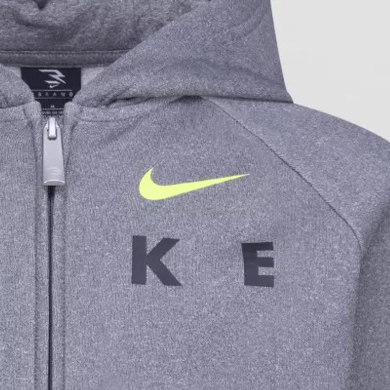 Nike 3BRAND by Russell Wilson Big Kid Boys Long Sleeve Fleece Zipper Active Hoodie