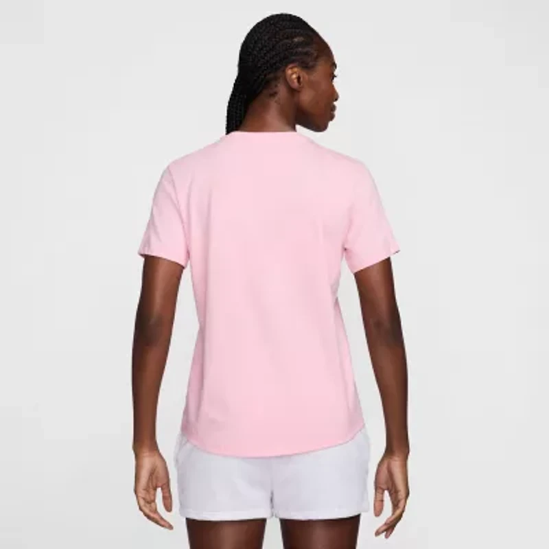 Nike Club Womens Crew Neck Short Sleeve Active T-Shirt