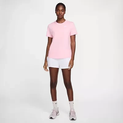 Nike Club Womens Crew Neck Short Sleeve Active T-Shirt