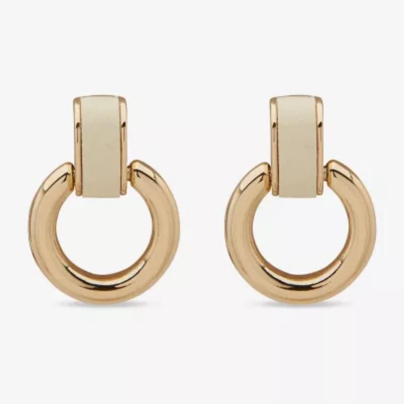 Worthington Gold Tone Womens Drop Earrings