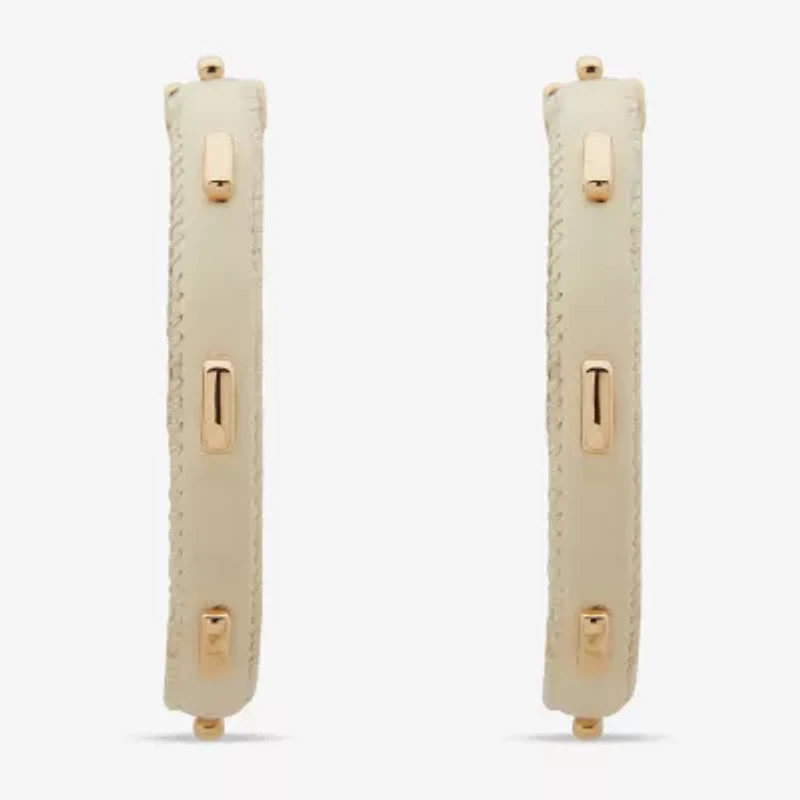 Worthington Gold Tone Womens 50.8mm Hoop Earrings