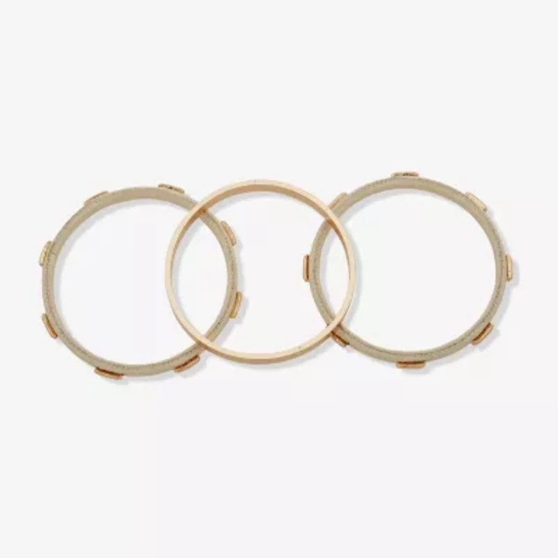 Worthington Gold Tone Womens 3-pc. Bracelet Set