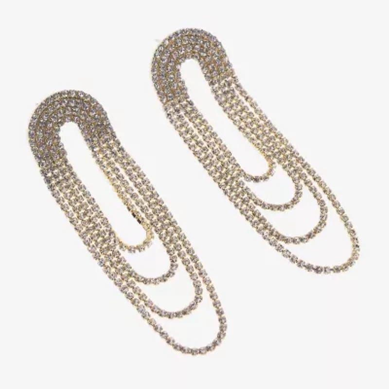 Bijoux Bar Gold Tone Womens Drop Earrings