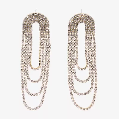 Bijoux Bar Gold Tone Womens Drop Earrings