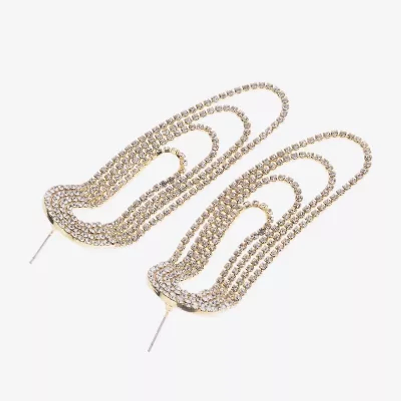 Bijoux Bar Gold Tone Womens Drop Earrings