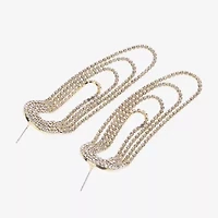 Bijoux Bar Gold Tone Womens Drop Earrings