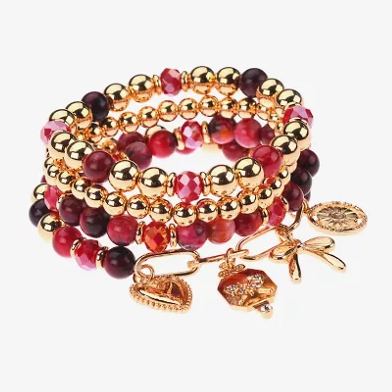 Bijoux Bar Gold Tone Womens 4-pc. Bracelet Set