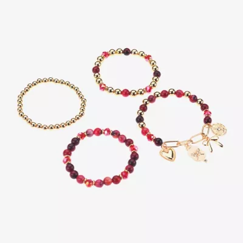 Bijoux Bar Gold Tone Womens 4-pc. Bracelet Set