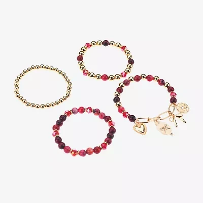Bijoux Bar Gold Tone Womens 4-pc. Bracelet Set