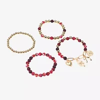 Bijoux Bar Gold Tone Womens 4-pc. Bracelet Set