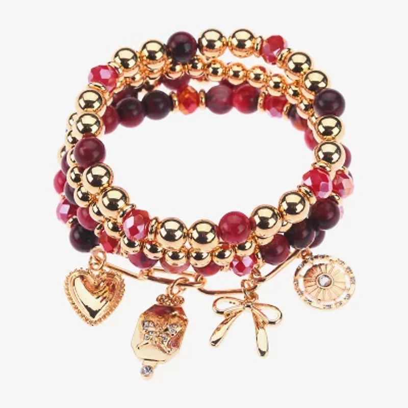 Bijoux Bar Gold Tone Womens 4-pc. Bracelet Set