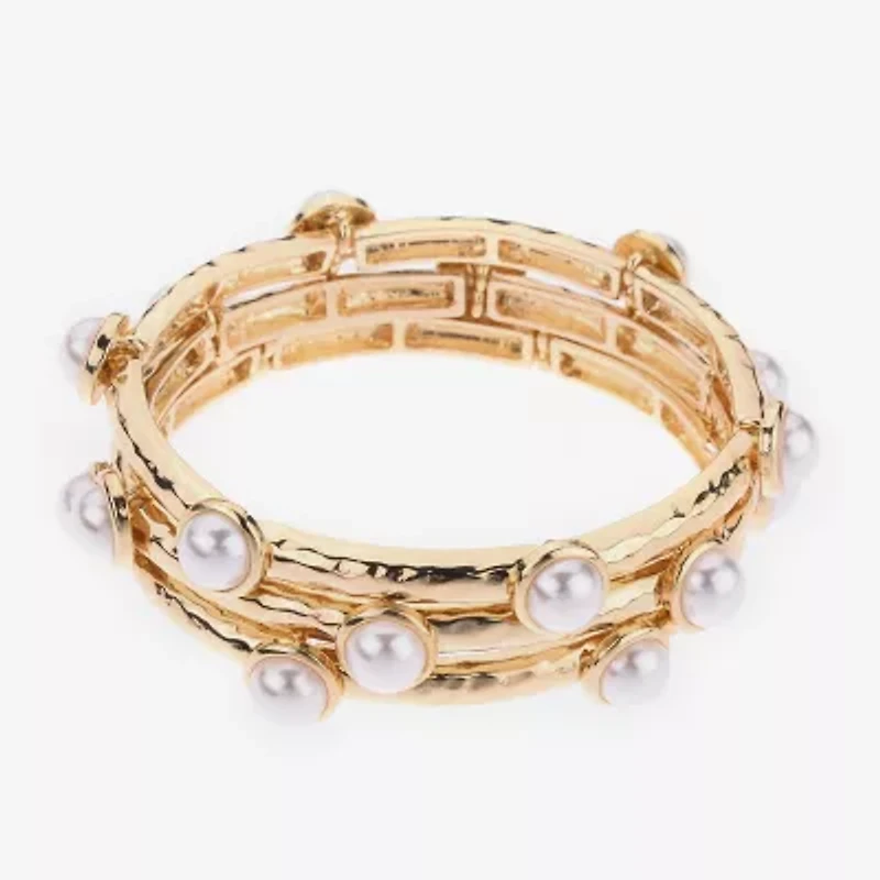 Bijoux Bar Gold Tone Womens 3-pc. Bracelet Set