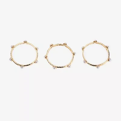 Bijoux Bar Gold Tone Womens 3-pc. Bracelet Set