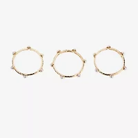 Bijoux Bar Gold Tone Womens 3-pc. Bracelet Set
