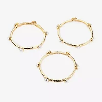 Bijoux Bar Gold Tone Womens 3-pc. Bracelet Set