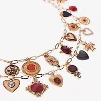 Bijoux Bar Gold Tone Womens 19 Inch Strand Necklace