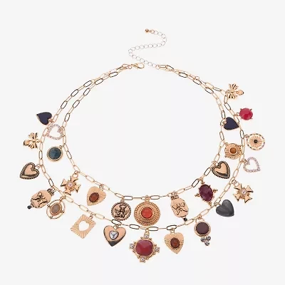Bijoux Bar Gold Tone Womens 19 Inch Strand Necklace