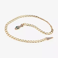 Bijoux Bar Gold Tone Snake Womens 20 Inch Y Necklace
