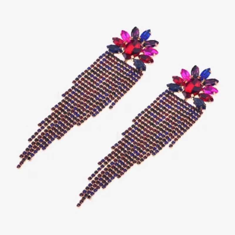 Bijoux Bar Gold Tone Womens Drop Earrings