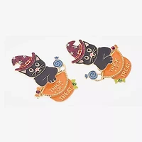 Bijoux Bar Halloween Cat Womens Drop Earrings