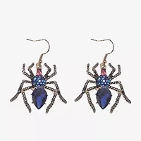 Bijoux Bar Halloween Spider Womens Drop Earrings