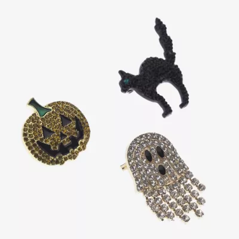 Bijoux Bar Halloween Cat Ghost Pumpkin Pin