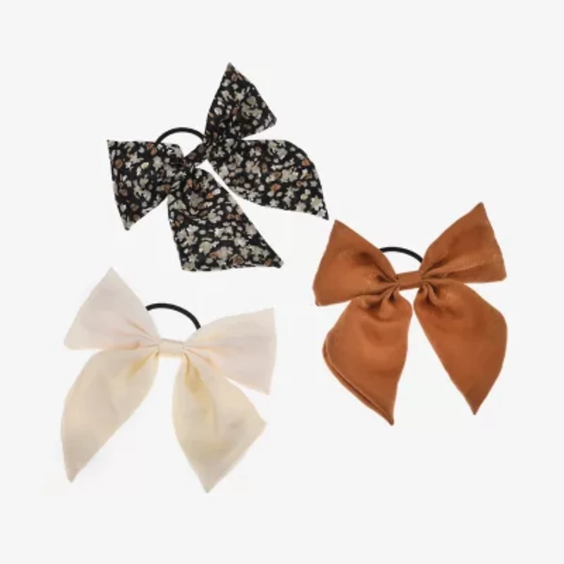 Bijoux Bar 3-pc. Floral Hair Ties