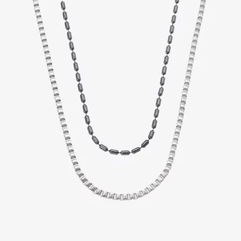 Mens 2-pc. Necklace Set
