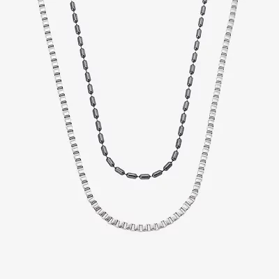Mens 2-pc. Necklace Set