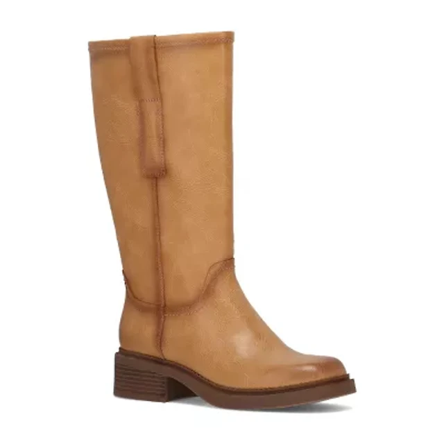 Frye and Womens Mayvis Stacked Heel Riding Boots Arden Fair