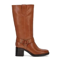 Frye and Co. Womens Nica Stacked Heel Motorcycle Boots
