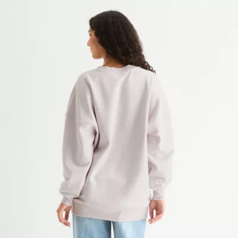 Butterfly Celestial Womens Crew Neck Long Sleeve Juniors Sweatshirt