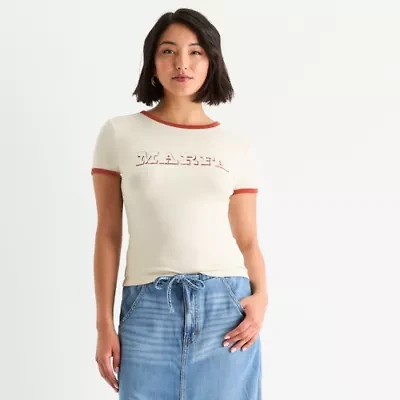 a.n.a Womens Crew Neck Short Sleeve T-Shirt