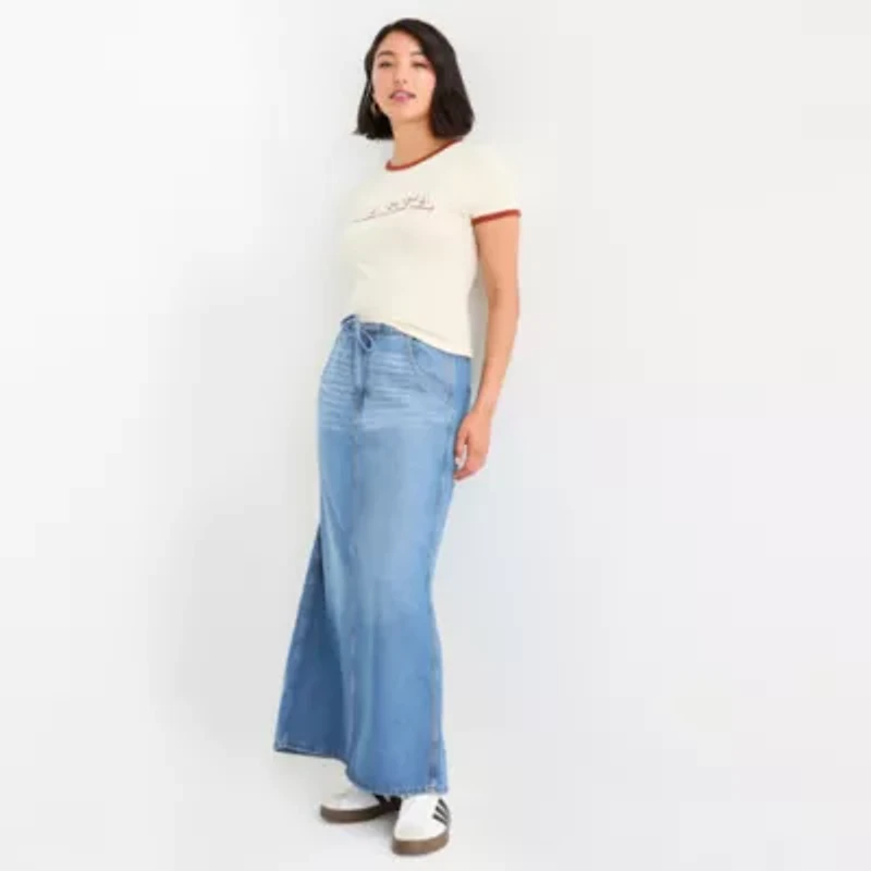 a.n.a Womens Crew Neck Short Sleeve T-Shirt
