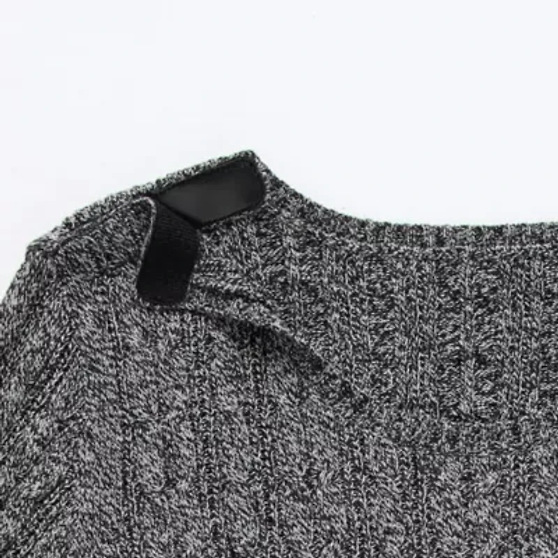 St. John's Bay Plus Womens Crew Neck Adaptive Long Sleeve Easy-on + Easy-off Pullover Sweater