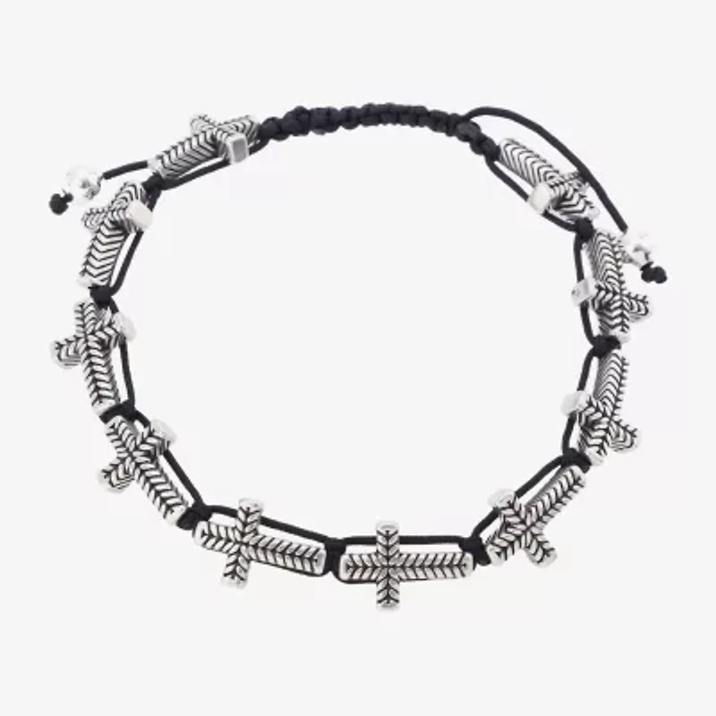 J.P. Army Mens Cross Bolo Bracelet