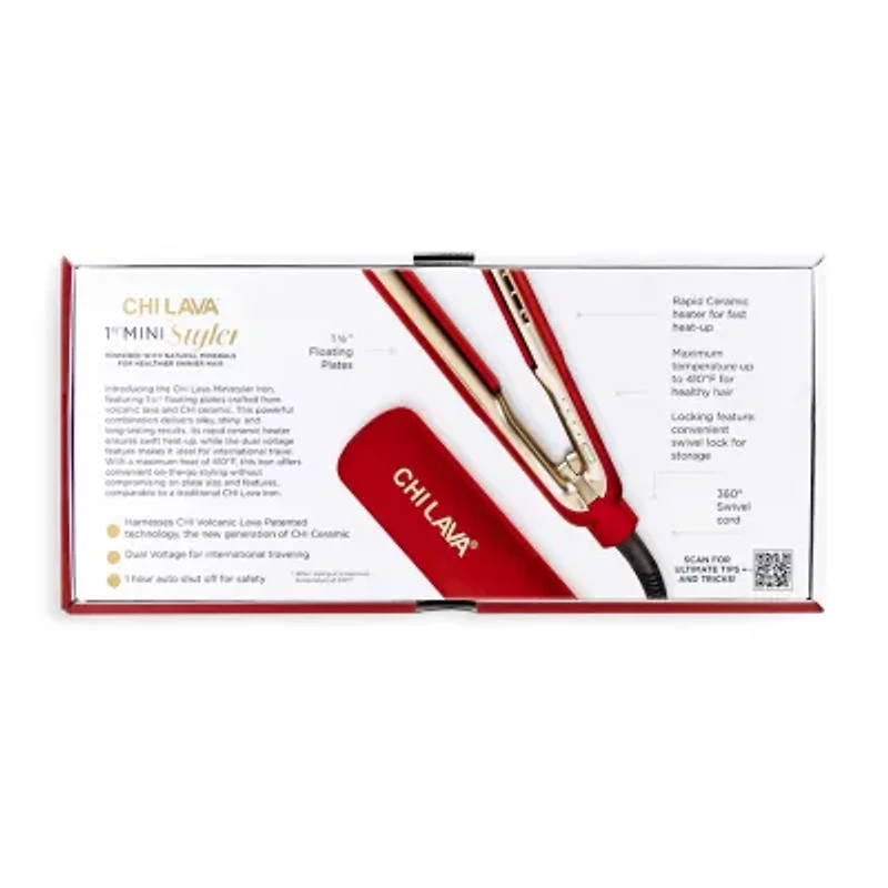 CHI Lava Ministyler Iron Red Collection Flat Iron