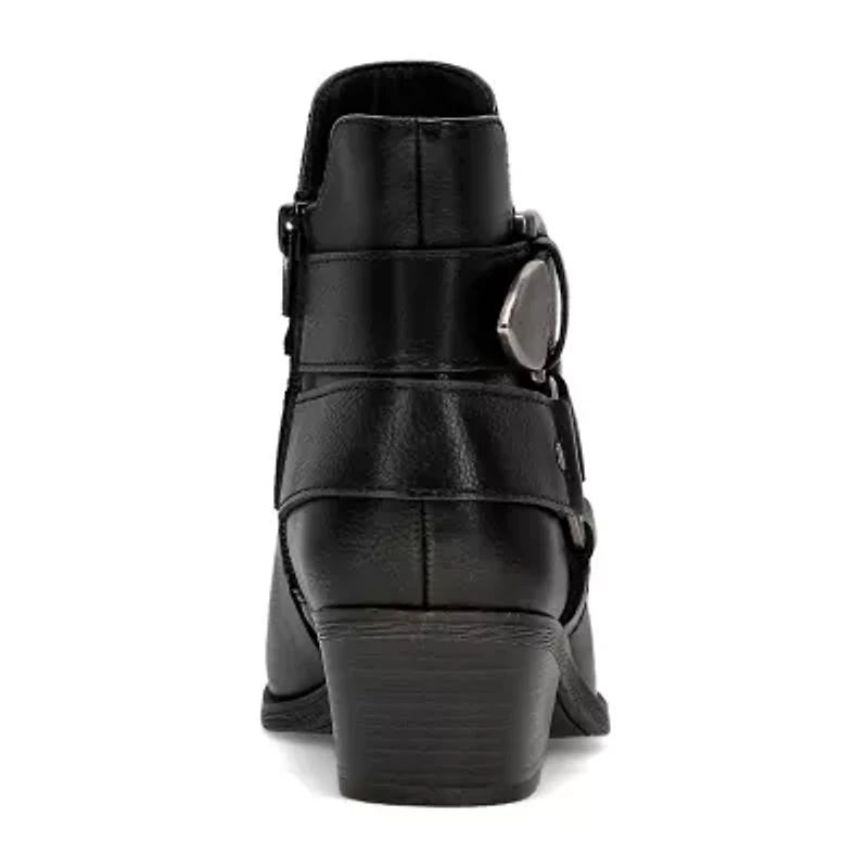 Frye and Co. Womens Bellame Stacked Heel Booties
