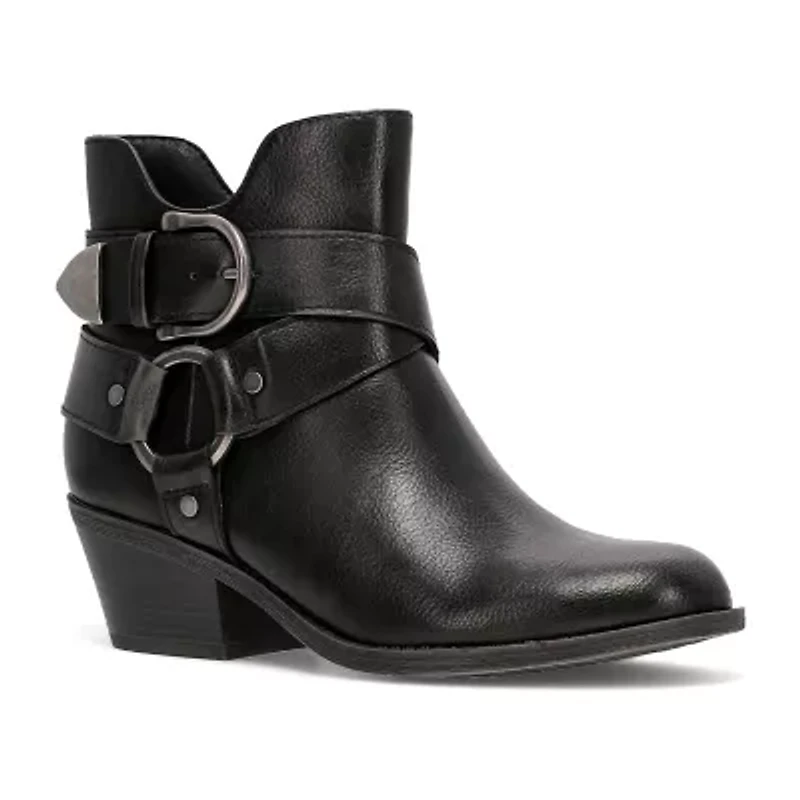 Frye and Co. Womens Bellame Stacked Heel Booties