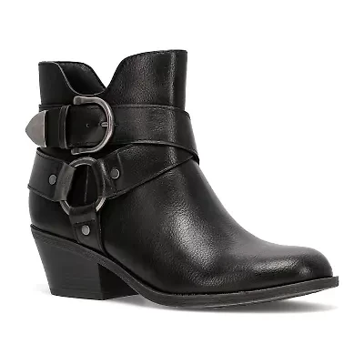 Frye and Co. Womens Bellame Stacked Heel Booties