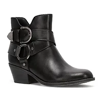 Frye and Co. Womens Bellame Stacked Heel Booties