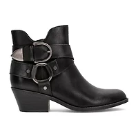 Frye and Co. Womens Bellame Stacked Heel Booties