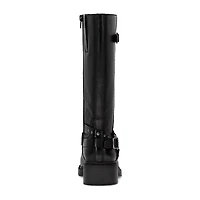 Frye and Co. Womens Maeve Stacked Heel Motorcycle Boots