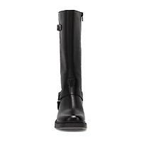 Frye and Co. Womens Maeve Stacked Heel Motorcycle Boots