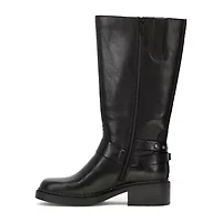 Frye and Co. Womens Maeve Stacked Heel Motorcycle Boots