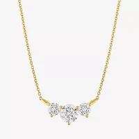 (Si2-I1/G-H) Womens 1 CT. T.W. Lab Grown White Diamond 10K Gold 16 Inch Pendant Necklace