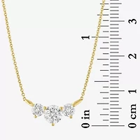 (Si2-I1/G-H) Womens 1 CT. T.W. Lab Grown White Diamond 10K Gold 16 Inch Pendant Necklace