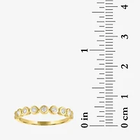 (G-H / Si2-I1)\T Womens 1/4 CT. T.W. Lab Grown White Diamond 10K Gold Anniversary Wedding Band
