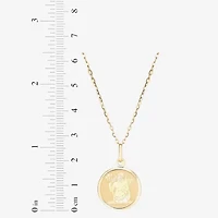 LIMITED QUANTITIES! Womens 14K Gold Round 18 Inch Zodiac Pendant Necklace